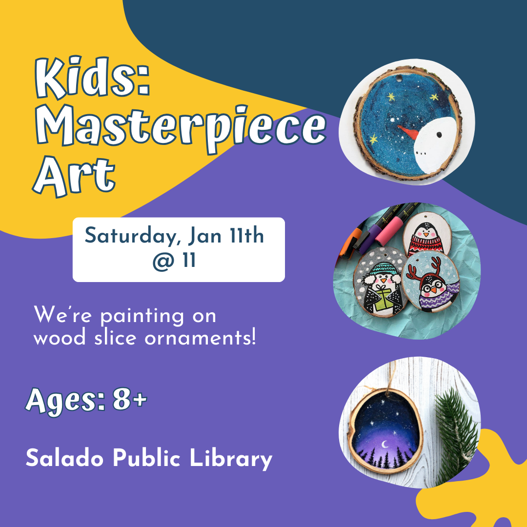 Kids Masterpiece Art Salado Public Library